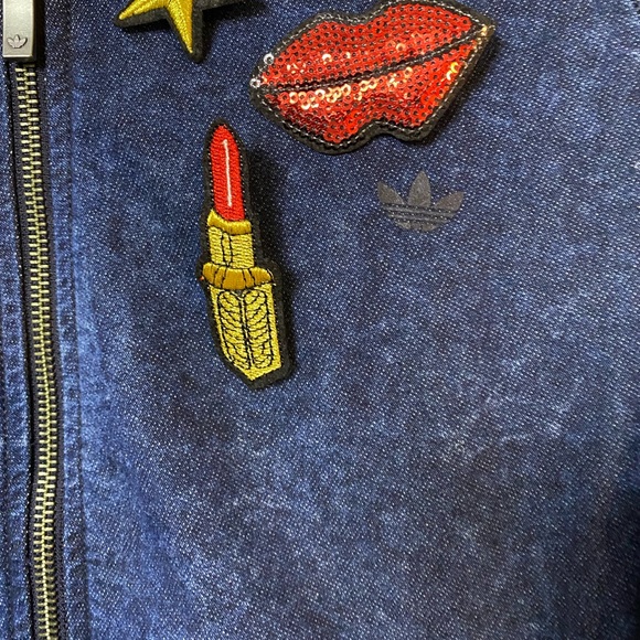 Adidas stonewashed denim jacket size XL - Picture 4 of 12